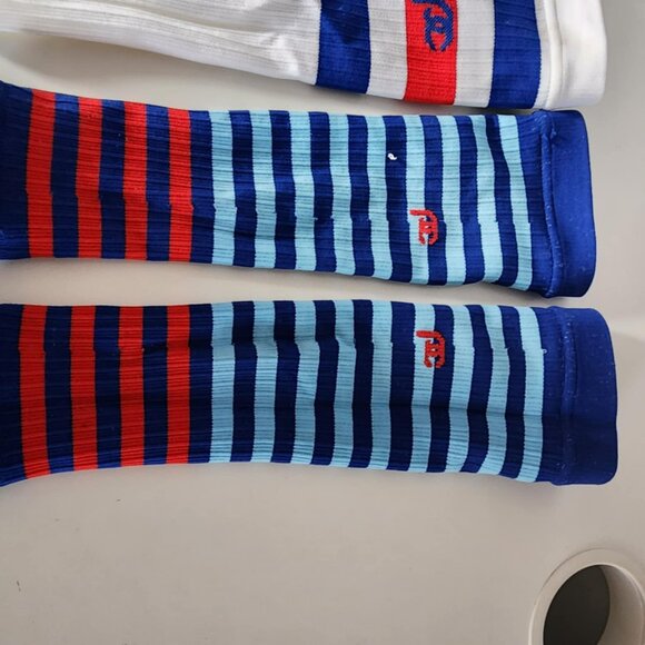 EUC Pro Compression Calf Sleeves, STRIPED Colors - 2 Pack - Picture 2 of 7